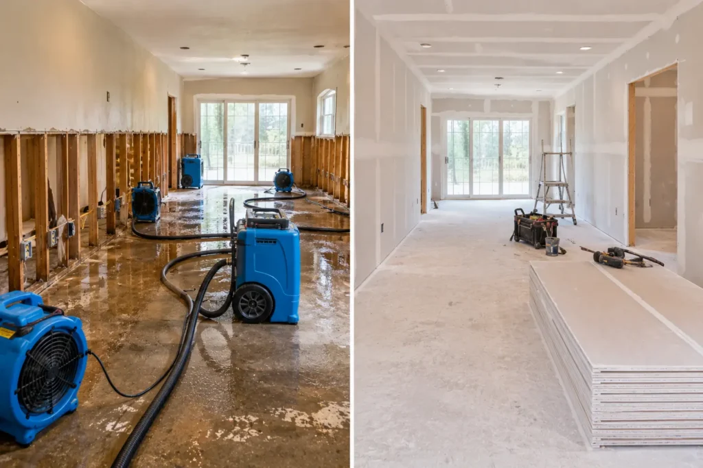 Water Damage Repair vs Restoration – What Bellevue WA and Peoria IL Homeowners Need to Understand